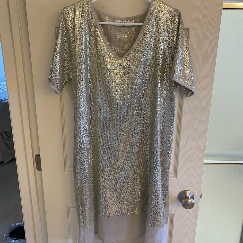 Silver Sequins Dress